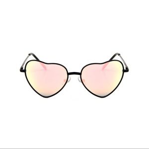 Heart Rose Gold Lens Sunglasses